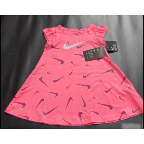 NWT Nike Athletic Dress & Bummies Set Baby Girls Size 12M - Picture 2 of 3